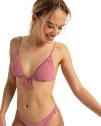 Stanik bikini typu bralette dla Kobiety BEACH CLASSICS Różowy. Czerwone stroje kąpielowe damskie Roxy, l, bez wzorów, z elastanu. Za 139.99 zł.
