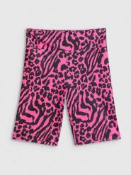 4F Legginsy kolarki dzianinowe damskie - różowe L. Czerwone legginsy sportowe damskie 4F, l, bez wzorów, z dzianiny. Za 79.99 zł.
