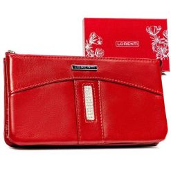 Portfel skórzany Lorenti 76121-SGN czerwony. Czerwone portfele damskie LORENTI, ze skóry. Za 169.99 zł.