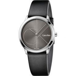 ZEGAREK CALVIN KLEIN MINIMAL K3M221C3. Brązowe zegarki męskie Calvin Klein, bez wzorów, ze skóry, szklane. Za 769.00 zł.