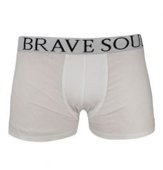 Męskie, Bawełniane Bokserki Brave Soul, Bawełna z Elastanem, Białe, Obcisłe. Białe bokserki męskie Brave Soul, bez wzorów, z bawełny. Za 19.00 zł.