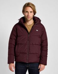 MĘSKA KURTKA PUCHOWA LEE PUFFER JACKET VELVET BEET 112355679. Kurtki męskie Lee, m, bez wzorów, z puchu, bez kaptura. Za 339.99 zł.