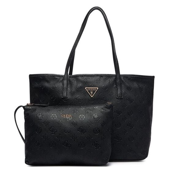 Torebka Guess. Czarne shopperki damskie Guess, z aplikacjami, bez dodatków. Za 674.99 zł.