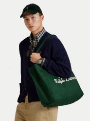 Polo Ralph Lauren Torebka 405962436003 Zielony. Zielone shopperki damskie Polo Ralph Lauren, bez wzorów, z materiału, bez dodatków. Za 479.99 zł.