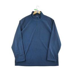 Second life - Męski polarowy sweter TNF w kolorze granatowym - Stan bardzo dobry. Niebieskie swetry męskie The North Face, m, bez wzorów, z materiału, marine, bez kołnierzyka, bez ramiączek. Za 126.86 zł.