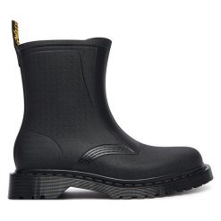 Kalosze Dr. Martens. Czarne kalosze damskie Dr. Martens, bez wzorów, bez zapięcia. Za 679.99 zł.
