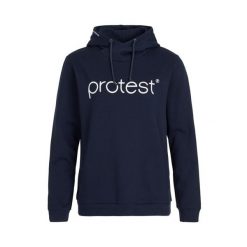 Damska klasyczna bluza z kapturem Protest. Niebieskie bluzy damskie Protest, bez wzorów, klasyczne, bez ramiączek, z kapturem. W wyprzedaży za 223.50 zł.