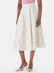 Rinascimento Spódnica trapezowa CFC0127694003 Écru Regular Fit. Spódnice damskie Rinascimento, l, bez wzorów, z syntetyku, trapezowe. Za 749.99 zł.