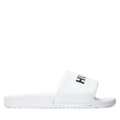 Klapki HUGO. Białe klapki męskie Hugo, bez wzorów, bez zapięcia. Za 234.99 zł.