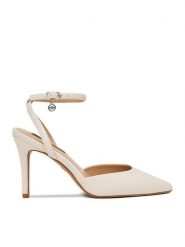 Nine West Szpilki CEO-CD23029-3 Biały. Białe szpilki damskie Nine West, bez wzorów, z materiału, bez obcasa, na szpilce, bez zapięcia. Za 229.99 zł.