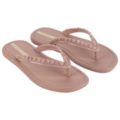 Japonki klapki damskie plażowe Ipanema Meu Sol Ad. Czerwone klapki damskie Ipanema, bez wzorów, z materiału, bez obcasa, bez zapięcia. Za 113.00 zł.