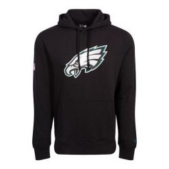 Bluza z kapturem Eagles NFL. Czarne bluzy męskie New Era, m, bez wzorów, z kapturem. W wyprzedaży za 255.35 zł.