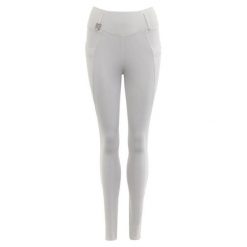 Damskie silikonowe legginsy jeździeckie z pełną przyczepnością ANKY Trendy C-Wea. Białe legginsy damskie ANKY, bez wzorów, z materiału. Za 590.00 zł.