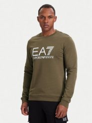 EA7 Emporio Armani Bluza 7M002278 AF22266 U6198 Brązowy jasny Regular Fit. Brązowe bluzy męskie EA7 Emporio Armani, m, bez wzorów, z bawełny, bez ramiączek, bez kaptura. Za 464.99 zł.