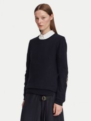 Barbour Sweter Pendle LKN1075NY91 Granatowy Regular Fit. Niebieskie swetry nierozpinane damskie Barbour, bez wzorów, z bawełny, bez kołnierzyka, bez ramiączek. Za 549.99 zł.