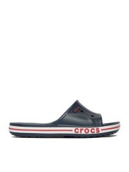 Crocs Klapki Bayaband Slide 205392-4CC Granatowy. Niebieskie klapki męskie Crocs, bez wzorów, z tworzywa sztucznego, bez zapięcia. Za 149.99 zł.