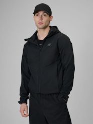 4F Kurtka softshell wiatroodporna membrana 5000 męska - czarna XL. Czarne kurtki męskie 4F, m, bez wzorów, z softshellu, bez kaptura. Za 299.99 zł.