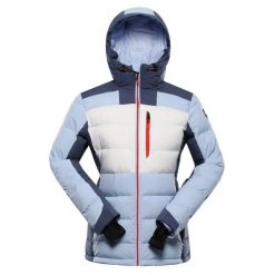 Damska kurtka puchowa Alpine Pro Ferera 2. Niebieskie kurtki sportowe damskie Alpine Pro, na zimę, l, bez wzorów, z puchu, bez ramiączek, bez kaptura, trekkingowe. Za 1,347.70 zł.