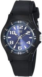 Zegarek męski QQ VP58-003 czarny. Czarne zegarki męskie Q&Q, bez wzorów. Za 103.00 zł.