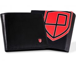 Portfel skórzany Peterson [DH] PTN MR-08-CN czarny. Czarne portfele męskie Peterson, bez wzorów. Za 77.99 zł.