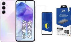 Smartfon Samsung Galaxy A55 5G 8/128GB Fioletowy (SM-A556BLVAEUE) + FlexibleGlass. Fioletowe smartfony SAMSUNG. Za 1,588.00 zł.