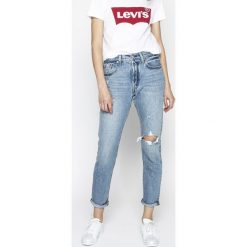 Levi's - Jeansy 501. Niebieskie jeansy damskie Levi's®, bez wzorów, z bawełny. W wyprzedaży za 219.90 zł.