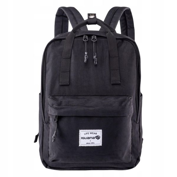 Plecak Salus 10L. Czarne plecaki męskie IGUANA, bez wzorów, z materiału. Za 205.99 zł.