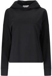 Bluza damska z kapturem Athlecia Guyana. Czarne bluzy damskie Athlecia, bez wzorów, z materiału, sportowe, bez ramiączek, z kapturem. Za 235.85 zł.