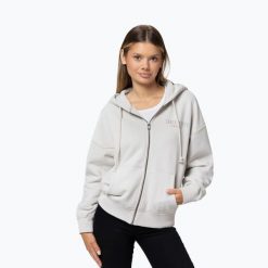 Bluza damska Pitbull Santa Muerte Hooded Zip. Białe bluzy damskie PITBULL, l, bez wzorów, z bawełny, eleganckie, bez ramiączek. Za 209.99 zł.