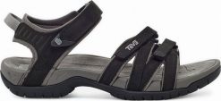 Teva Sandały sportowe damskie Tirra czarne r. 38.5. Czarne sandały damskie Teva, bez wzorów, bez obcasa, bez zapięcia. Za 308.95 zł.