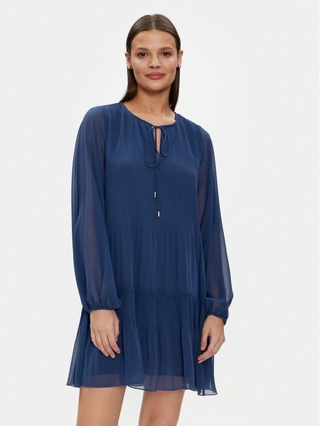 Liu Jo Sukienka codzienna MA4106 T5975 Granatowy Regular Fit. Niebieskie sukienki damskie Liu Jo, na co dzień, bez wzorów, z syntetyku, bez kołnierzyka, bez ramiączek, proste. Za 429.99 zł.