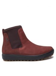 ECCO Botki Soft 7 Tred W 45046302474 Brązowy. Brązowe botki damskie ecco, bez wzorów, z nubiku, bez obcasa, na płaskiej podeszwie, bez zapięcia. Za 589.99 zł.