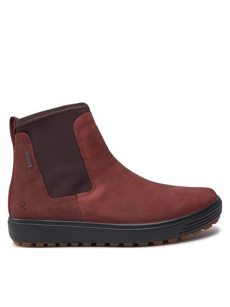 ECCO Botki Soft 7 Tred W 45046302474 Brązowy. Brązowe botki damskie ecco, bez wzorów, z nubiku, bez obcasa, na płaskiej podeszwie, bez zapięcia. Za 589.99 zł.