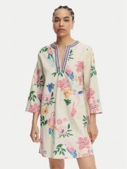 LOLA CASADEMUNT Sukienka letnia LS2616036 Kolorowy Relaxed Fit. Sukienki damskie LOLA CASADEMUNT, na lato, xs, bez wzorów, z bawełny, bez kołnierzyka, bez ramiączek. Za 417.99 zł.