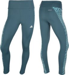 Adidas Legginsy damskie adidas Designed to Move Hi niebieskie GT0136 L. Niebieskie legginsy damskie Adidas, bez wzorów. Za 158.22 zł.
