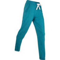 Spodnie dresowe, długie, Level 1 bonprix turkusowy morski melanż. Niebieskie spodnie dresowe damskie bonprix, bez wzorów, sportowe, długie, na fitness i siłownię, climacool (adidas). Za 59.99 zł.