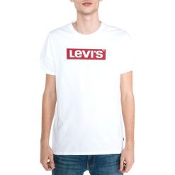 Levi's Koszulka Biały. Białe t-shirty męskie Levi's®, l, bez wzorów, z bawełny, bez kołnierzyka, bez ramiączek. Za 102.95 zł.