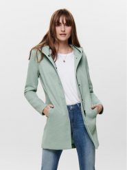 ONLY Płaszcz przejściowy Sedona 15142911 Zielony Regular Fit. Zielone płaszcze damskie ONLY, m, bez wzorów, z syntetyku, bez kołnierzyka, bez kaptura. Za 139.99 zł.