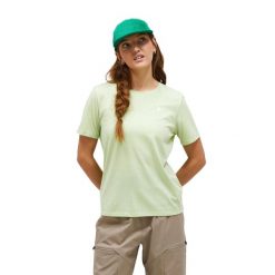 Koszulka Peak Performance damska Explore Graphic Tee zielona - L. Zielone koszulki sportowe damskie Peak Performance, l, bez wzorów, bez ramiączek. W wyprzedaży za 199.00 zł.