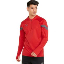 Bluza Puma Teamfinal Training 14 Zip, Mężczyźni. Czerwone bluzy męskie Puma, m, bez wzorów, z poliesteru, sportowe, bez ramiączek, bez kaptura. Za 290.00 zł.