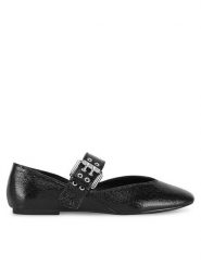 DeeZee Baleriny HY23066-1 Czarny. Czarne balerinki damskie DeeZee, bez wzorów, z materiału, bez obcasa, bez zapięcia. Za 99.99 zł.