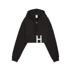 Damska gruba bluza z kapturem PUMA x HYROX PUMA Black. Czarne bluzy damskie Puma, m, bez wzorów, z dzianiny, klasyczne, bez ramiączek, z kapturem. Za 231.89 zł.