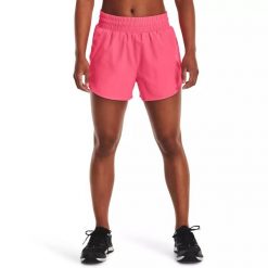 Spodenki krótkie damskie Under Armour Flex Woven Short 3in. Czerwone szorty damskie Under Armour, bez wzorów, sportowe. Za 79.99 zł.