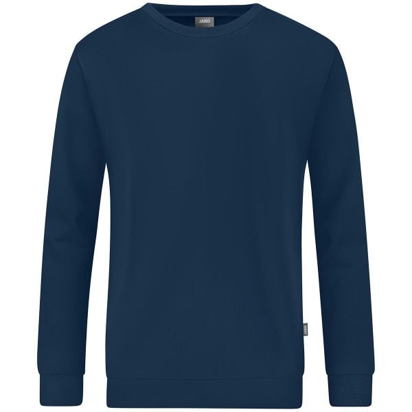 Bluza Jako Organic. Niebieskie bluzy damskie Jako, m, bez wzorów, z bawełny, biznesowe, bez ramiączek, bez kaptura. Za 193.17 zł.