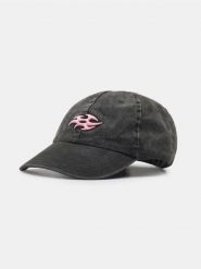 Bawełniana czapka baseballowa z haftem - szary. Szare czapki damskie Sinsay, bez wzorów, z bawełny. Za 19.99 zł.