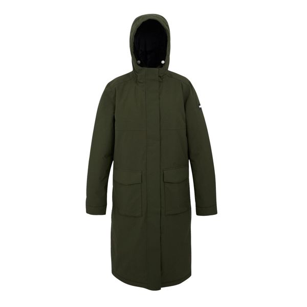 Kurtka przeciwdeszczowa z kapturem damska Regatta Yarli. Brązowe kurtki sportowe damskie Regatta, na zimę, bez wzorów, bez ramiączek, z kapturem, trekkingowe. W wyprzedaży za 409.45 zł.