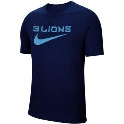 Koszulka sportowa męska Nike Ent Swsh Fed WC22. Niebieskie koszulki sportowe męskie Nike, m, bez wzorów, bez ramiączek, do piłki nożnej. Za 124.00 zł.