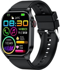 Smartwatch Hagen Zegarek męski Hagen HB18.14.534 czarny. Czarne zegarki męskie Hagen, bez wzorów. Za 239.00 zł.