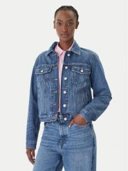 Tommy Jeans Kurtka jeansowa Classic DW0DW22988 Niebieski Regular Fit. Niebieskie kurtki damskie Tommy Jeans, m, bez wzorów, z bawełny, bez kaptura. Za 449.99 zł.
