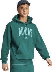 Bluza męksa adidas Collegiate Hoodie zielona KC3873 S. Zielone bluzy męskie Adidas, m, bez wzorów, bez kaptura. Za 422.09 zł.
